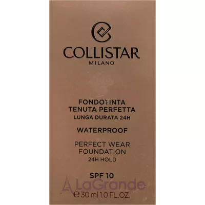 Collistar Perfect Wear Foundation SPF 10    