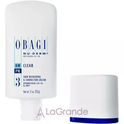 Obagi Medical  Nu-Derm Clear Rx Skin Bleaching & Corrector Cream      4% 