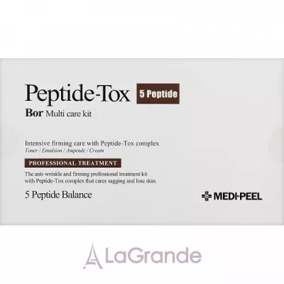 Medi-Peel Bor-Tox 5 Peptide Multi Care Kit    (toner/30ml + emulsion/30ml + ser/30ml + cr/50g)