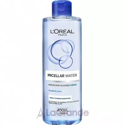 L'Oreal Paris Micellar Water Normal To Combination Sensitive Skin    ,   