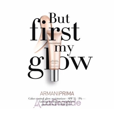 armani prima color control glow moisturizer