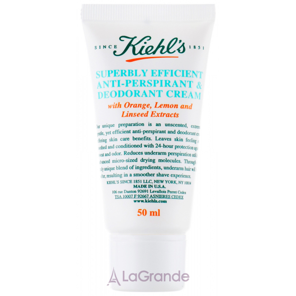 Kiehl`s Superbly Efficient AntiPerspirant & Deodorant Cream