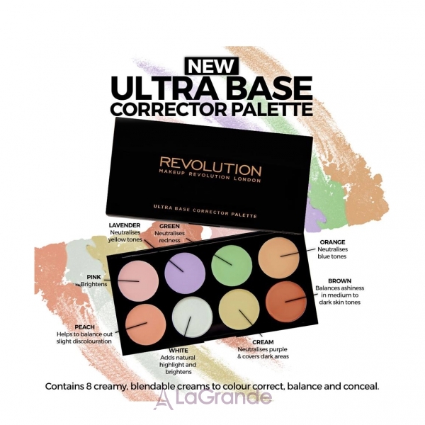 Makeup Revolution Ultra Base Corrector Palette Палитра корректоров