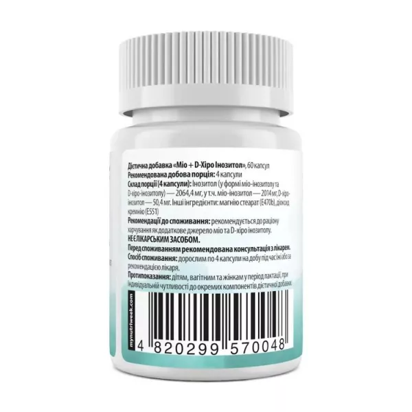 My Nutri Week Myo + D-Chiro Inositol ĳ������ ������� �̳� + D-���� �������� � ��������