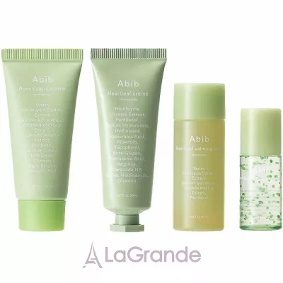 Abib Heartleaf Calming Trial Kit ���� ��� ������� (f/foam/30ml + f/cr/20ml + toner/30ml + ser/15ml)