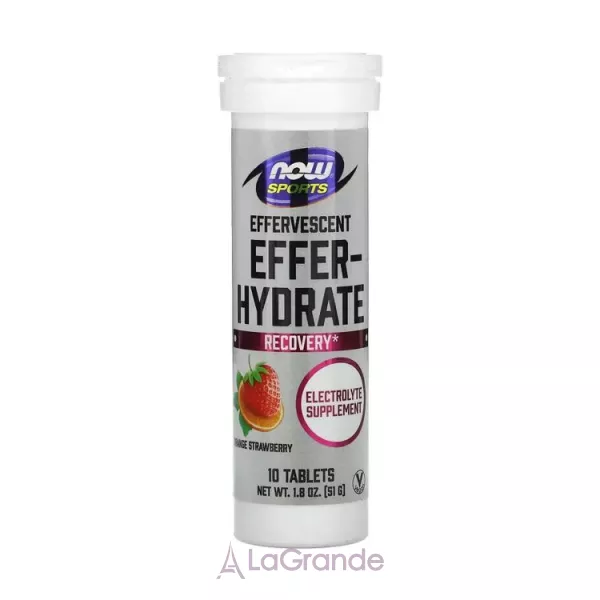 Now Foods Effer-Hydrate Effervescent Orange Strawberry ���������� � ������ �������� �� ��������� � ��������� ���������