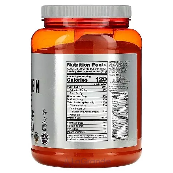 Now Foods Sports Whey Protein Isolate Creamy Chocolate ������ ������������� ������� � ������ ���������� ��������