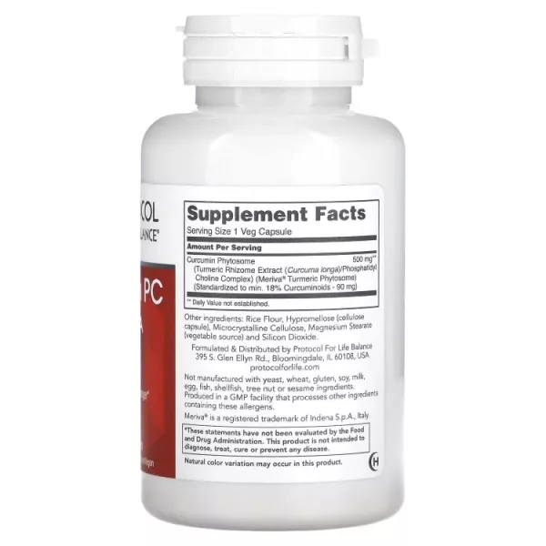 Protocol for Life Balance Curcumin PC With Meriva� 500 mg ����������� �������  �������� ��������� � ��������
