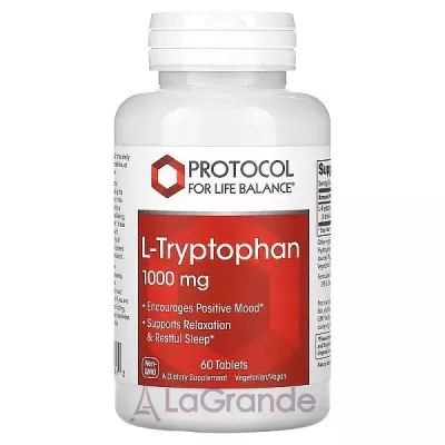 Protocol for Life Balance L-Tryptophan 1000 mg ������� ������� ��� ����������� ���  � ������������  