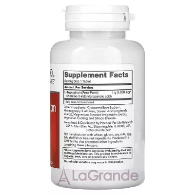 Protocol for Life Balance L-Tryptophan 1000 mg ������� ������� ��� ����������� ���  � ������������  