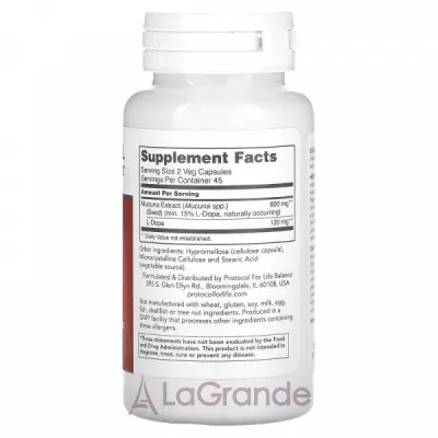 Protocol for Life Balance Mucuna Extract 400 mg ĳ������ ������� �������� ������ ������ ������ ��� �������� ������� ������� ������� � ��������