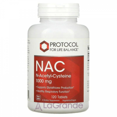 Protocol for Life Balance NAC N-Acetyl-Cysteine 1000 mg ������� ������� ��� ���������� ���������� ��� ������������� �������� ������� �N-������������� 1000 �� � ���������