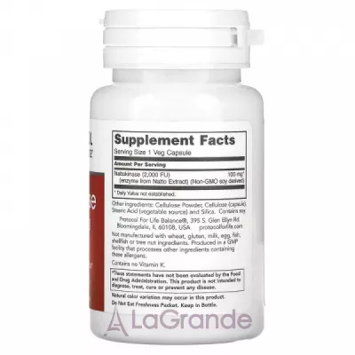 Protocol for Life Balance Nattokinase 100 mg (2,000 FU) ĳ������ ������� ���������� ��� �������� �������-������� ������� � ��������