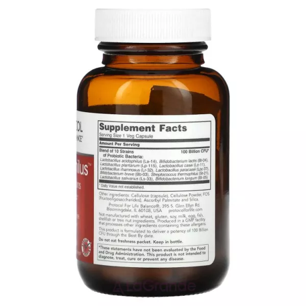 Protocol for Life Balance ProtoDophilus  100 Billion ������� ������� ���������� ������� 100 ���� ���, 10 �����, � ���������� ��������