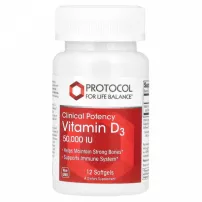 Protocol for Life Balance Vitamin D3 50,000 IU Clinical Potency 1,250 mcg ����������� ������� ������� D3 ���������� ����������� (50 000 ��) � ������� ��������