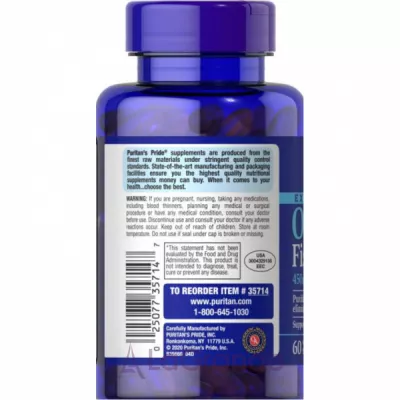 Puritan's Pride Extra Strength Omega-3 Fish Oil 1500 mg (450 mg Active Omega-3) ����������� ������� 