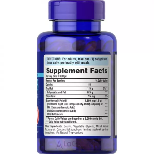 Puritan's Pride Extra Strength Omega-3 Fish Oil 1500 mg (450 mg Active Omega-3) ����������� ������� 