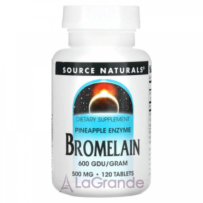Source Naturals Bromelain 600 GDU/Gram 500 mg ĳ������ ������� ��������� 500 ��