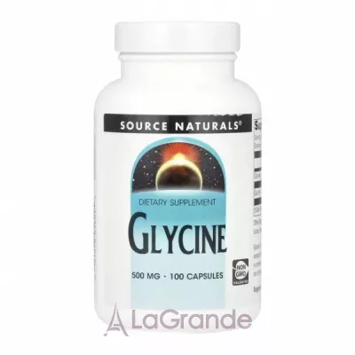Source Naturals Glycine 500 mg ĳ������ ������� ����� 500 �� � ��������