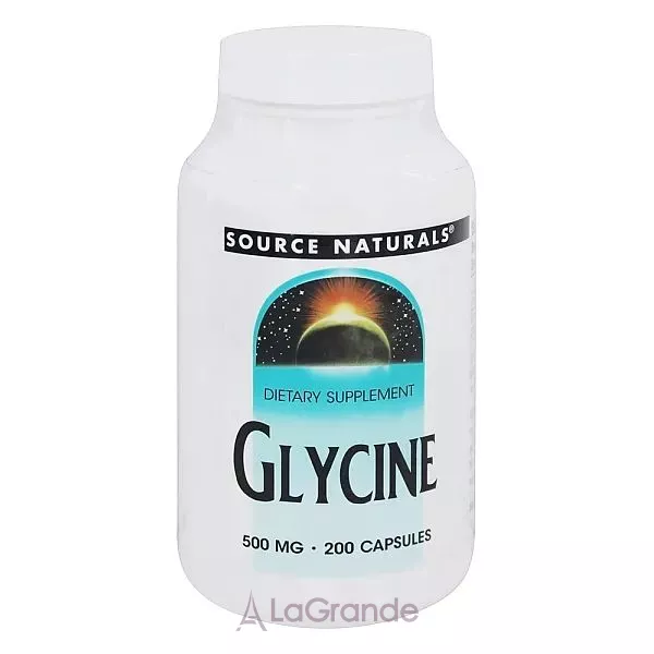 Source Naturals Glycine 500 mg ĳ������ ������� ����� 500 �� � ��������