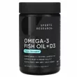 Sports Research Omega-3 Fish Oil Alask Omega 1250mg + D3 2500IU ĳ������ ������� 