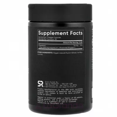 Sports Research Magnesium L-Threonate 2000 mg ĳ������ ������� 