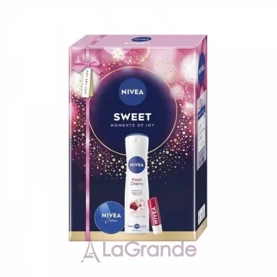 Nivea Sweet 2025 ���� (deo/150ml + lip/balm/4.8g + cr/30ml)