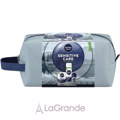 Nivea 2025 Men Sensitive Care 2025 ���� �������� � ����������� (ash/balm/100ml + sh/gel/200ml + deo/50ml + bag)