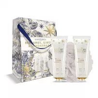 Grace Cole The Luxury Bathing Bergamot Ginger & Lemongrass Perfect Night In ����� ��� ���� "��������, ������ � ����������" (b/cr/100ml + sh/gel/100ml + sponge)