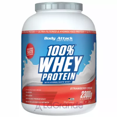 Body Attack 100% Whey Protein Strawberry Cream ������������ ������ 