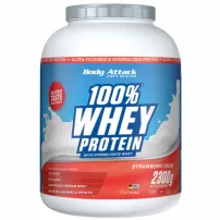 Body Attack 100% Whey Protein Strawberry Cream ������������ ������ "��������"