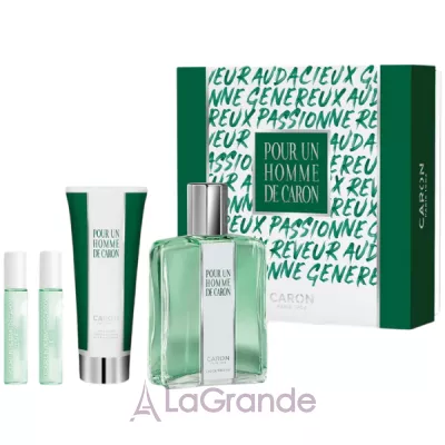 Caron Pour Un Homme de Caron ����� (��������� ���� 125 �� + ���� ��� ���� 75 �� + ��������� ���� Le Matin 5 �� + ��������������� ���� Le Soir 5 ��)