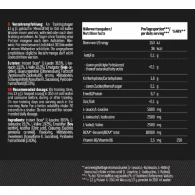 Body Attack Extreme Instant BCAA  Cola Flavour ������������ BCAA 2-1-1 