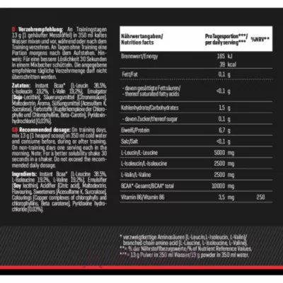 Body Attack Extreme Instant BCAA  Lemon ����������� BCAA 2-1-1 