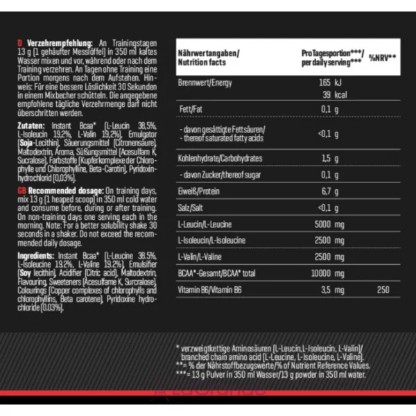 Body Attack Extreme Instant BCAA  Lemon ����������� BCAA 2-1-1 