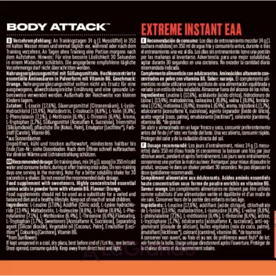 Body Attack Extreme Instant EAA Orange ����������� EAA 