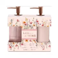 Grace Cole The Luxury Bathing Peony, Peach & Raspberry Heavenly Hands ����� ��� ��� "����, ������ � ������" (h/soap/400ml + h/cr/400ml)