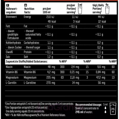 Body Attack Sports Drink Zero Blood Orange ���������� ������ 