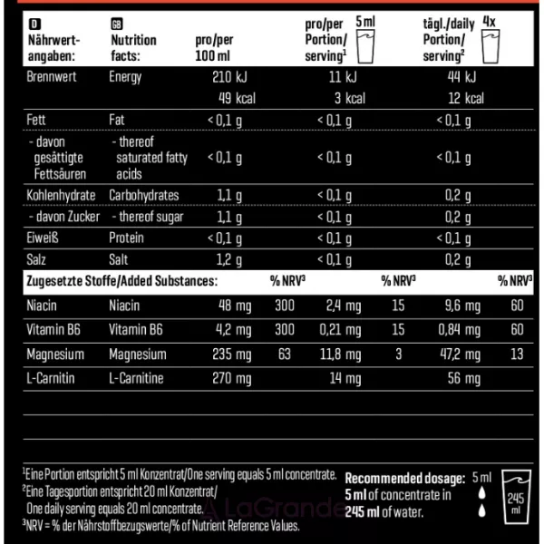 Body Attack Sports Drink Zero Blood Orange ���������� ������ 