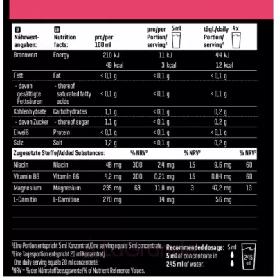 Body Attack Sports Drink Zero Raspberry ���������� ������ 