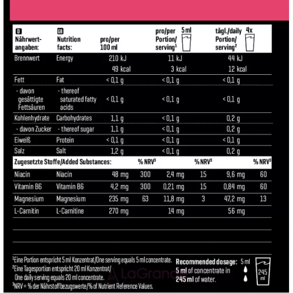 Body Attack Sports Drink Zero Raspberry ���������� ������ 