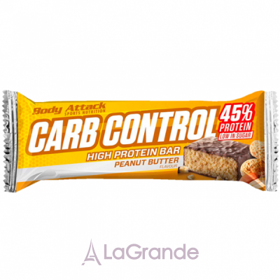 Body Attack Carb Control Protein Bar Peanut Butter ���������� �������� 