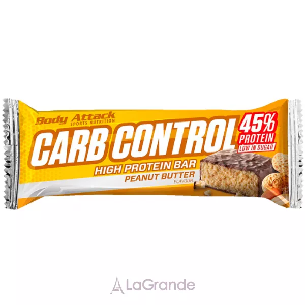 Body Attack Carb Control Protein Bar Peanut Butter ���������� �������� 