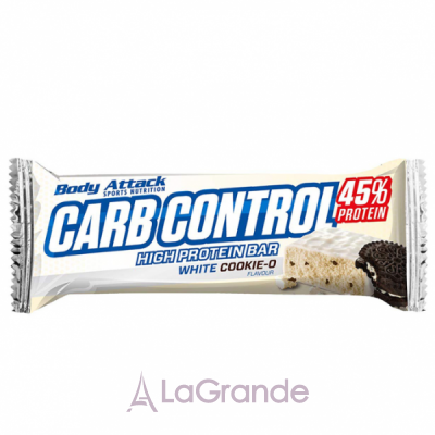 Body Attack Carb Control Protein Bar White Cookie ���������� �������� 