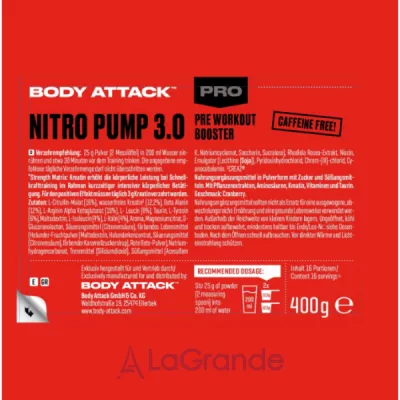 Body Attack Nitro Pump 3.0 Granberry ����������������� ������ 