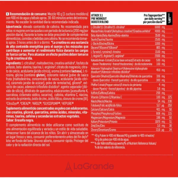 Body Attack Pre Attack 3.1 Cassis ����������������� ������ 