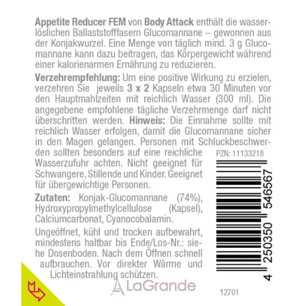 Body Attack Appetite Reducer Fem ������������ ��� ����