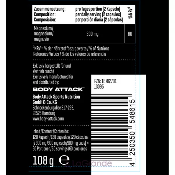 Body Attack Magnesium Bisglycinate �������� ������ ���������