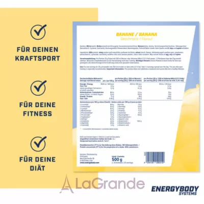 Energybody Systems Mega Protein Banana ������������������ ������ 