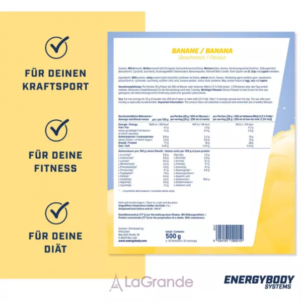 Energybody Systems Mega Protein Banana ������������������ ������ 
